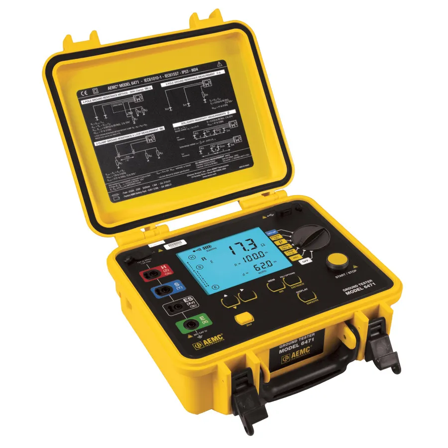 Kit AEMC 6471-500ft Testador de Resistência de Aterramento