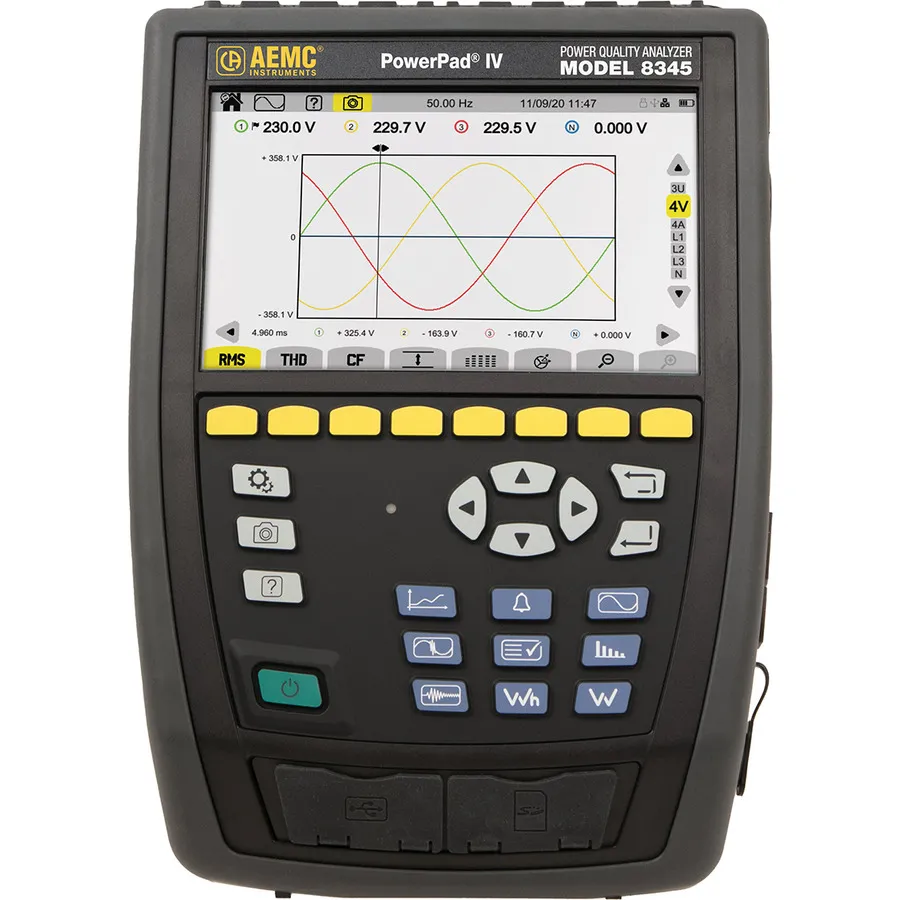 Analisador de Qualidade de Potência AEMC 8345
