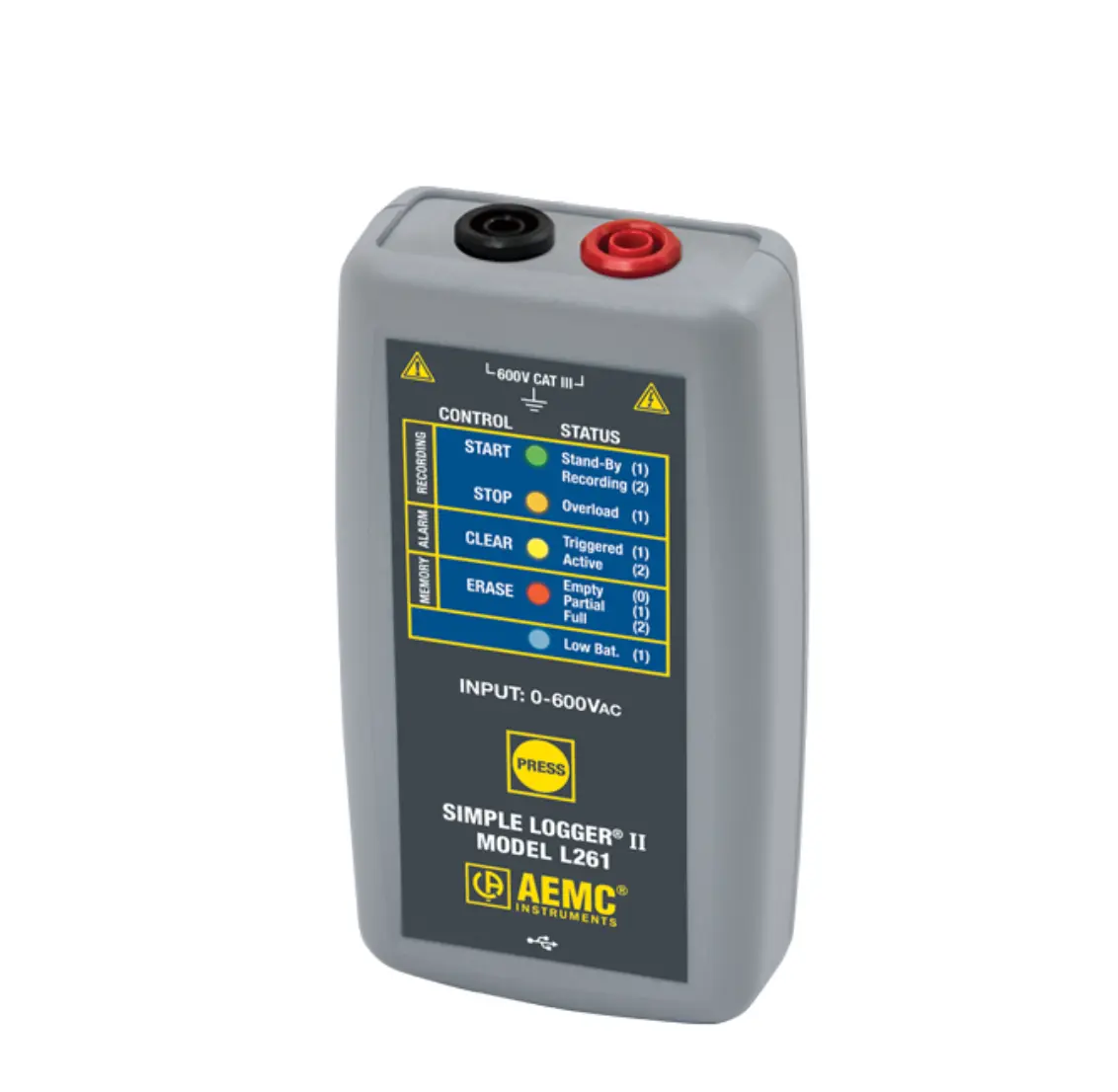 Registrador de Dados AEMC L261 Simples