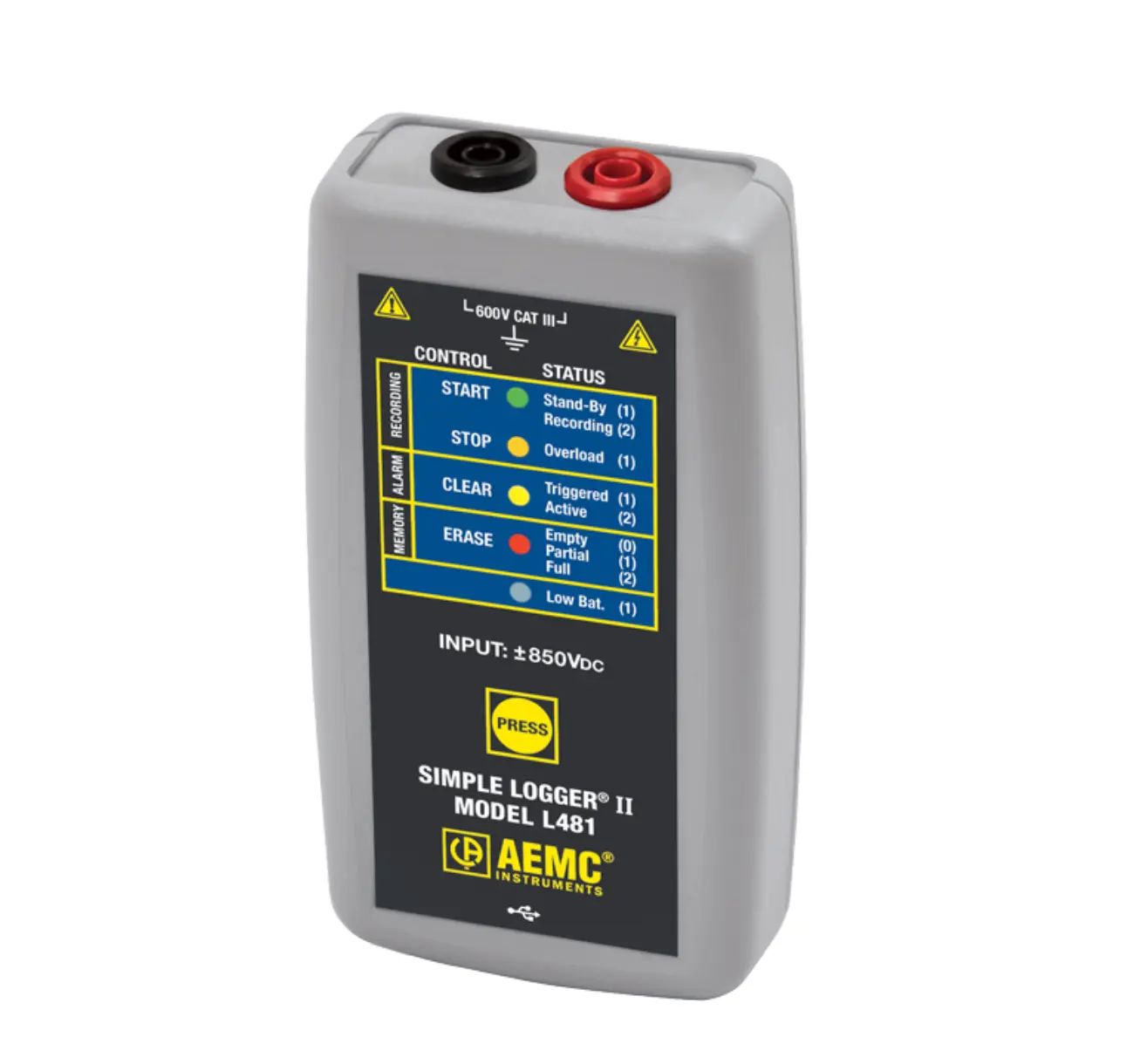 Registrador Simples AEMC L481 II