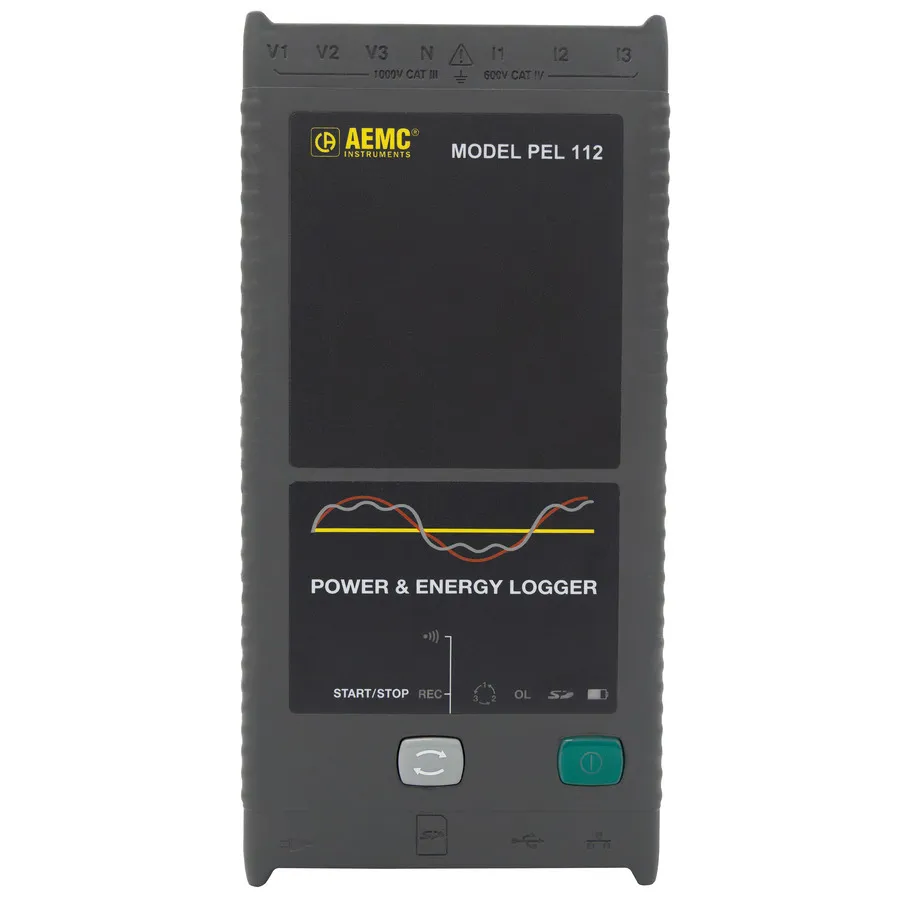 AEMC PEL 112 Registrador de Potência e Energia Sem Sensores