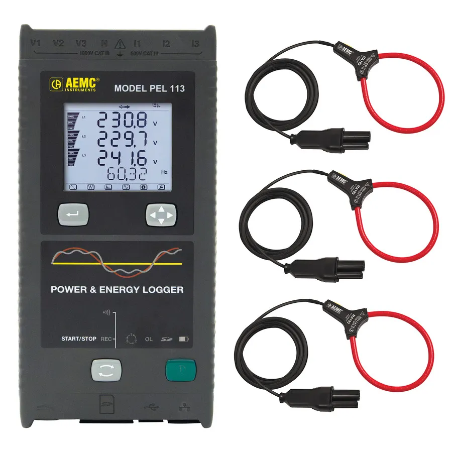 AEMC PEL 113 Registrador de Potência e Energia
