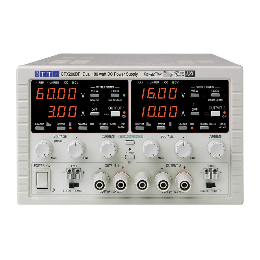 Aim TTi CPX200DP Fonte de Alimentação DC
