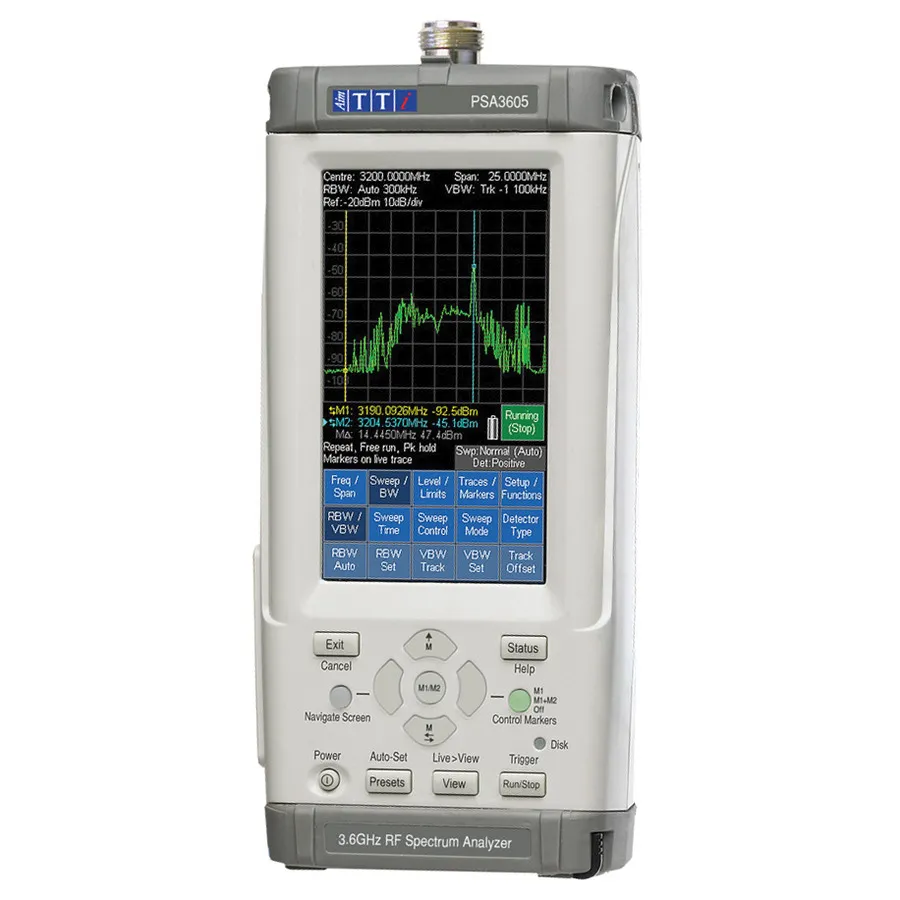 Analisador de Espectro RF Portátil Aim TTi PSA3605USC
