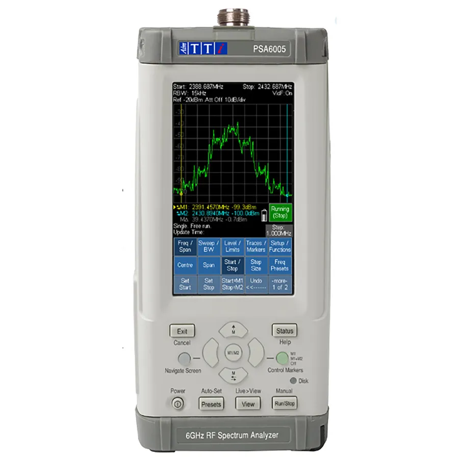 Analisador de Espectro RF Portátil Aim TTi PSA6005USC