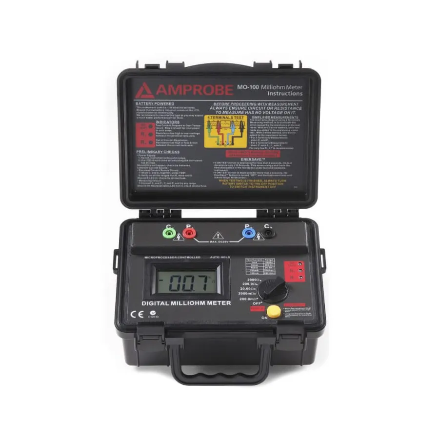 Miliohmímetro Portátil Amprobe MO-100
