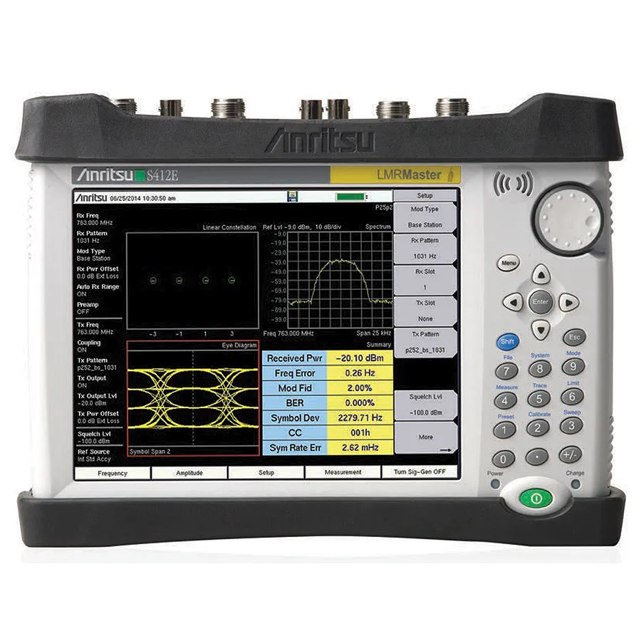 Analisador de Modulação de Rádio Móvel Terrestre Anritsu S412E