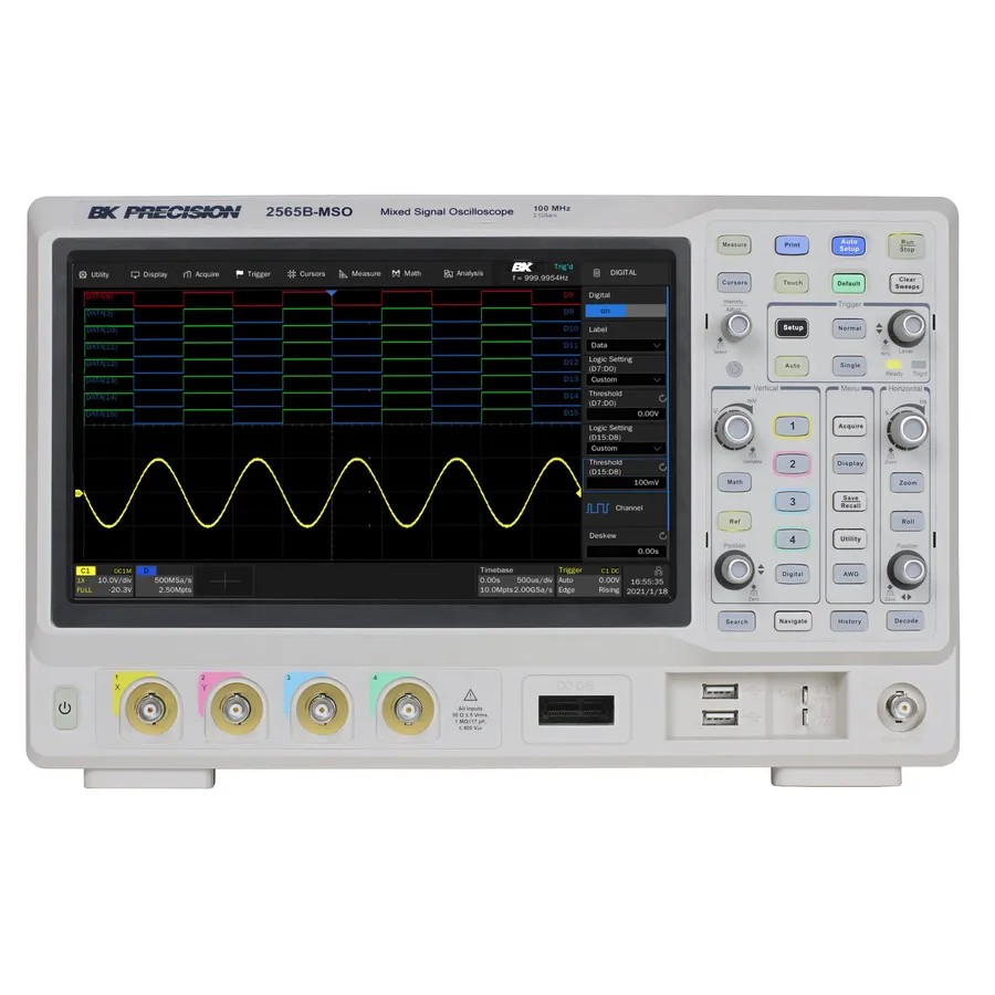 Osciloscópio de Sinal Misto B&K Precision 2565B-MSO