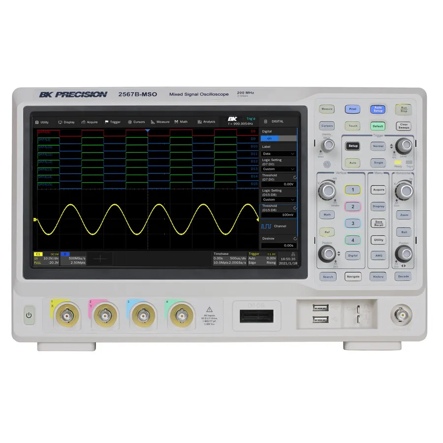 Osciloscópio de Sinal Misto B&K Precision 2567B-MSO