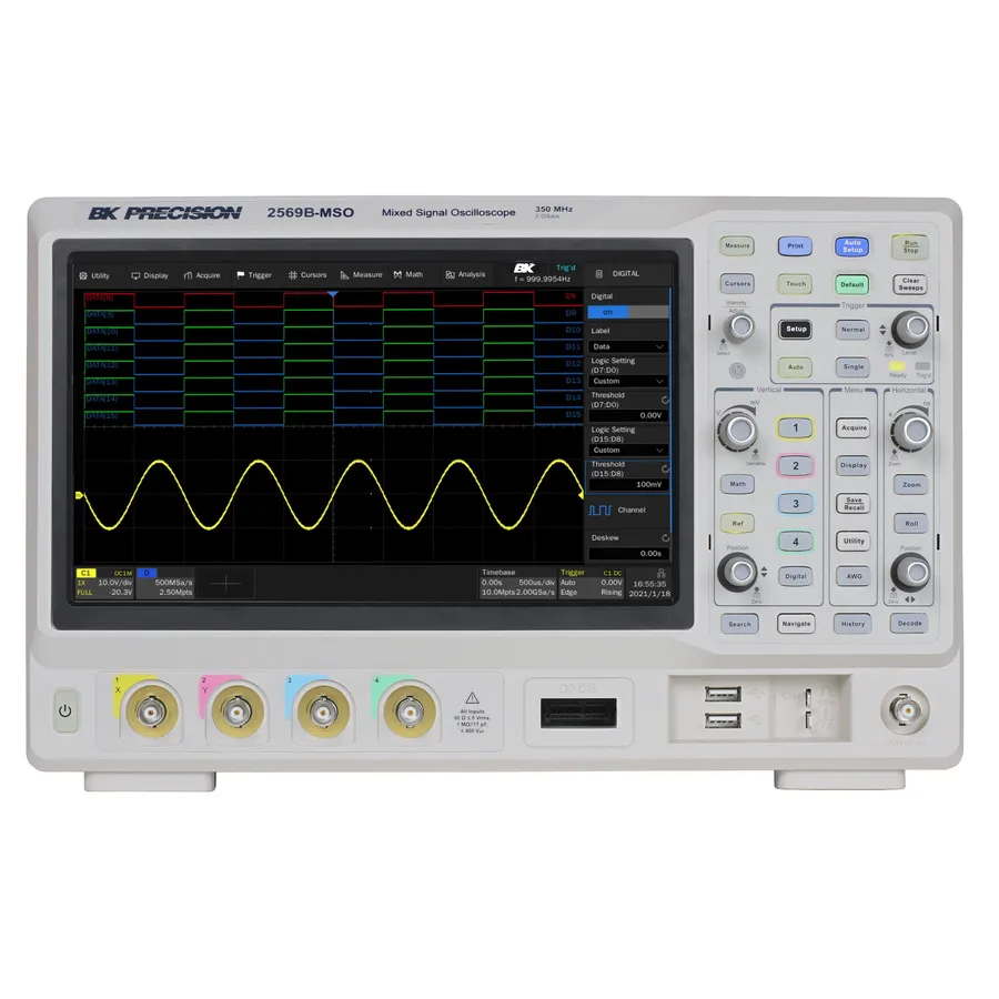 Osciloscópio de Sinais Mistos B&K Precision 2569B-MSO