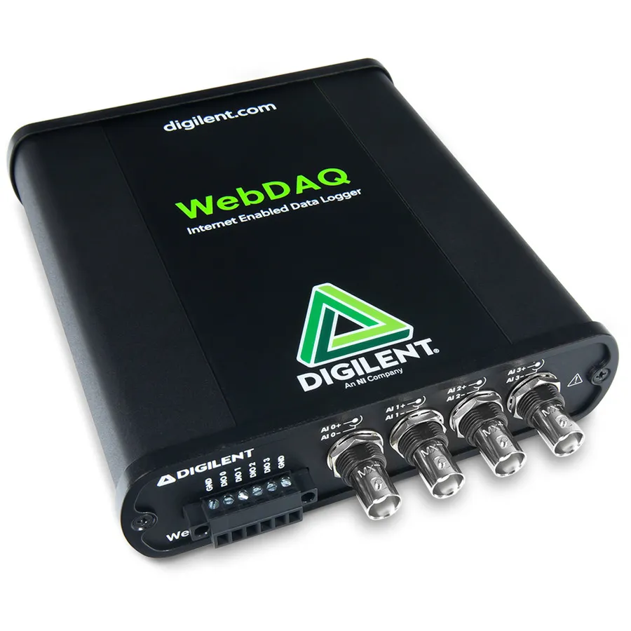 Logger de Dados de Vibração-Acústica Digilent WebDAQ 504