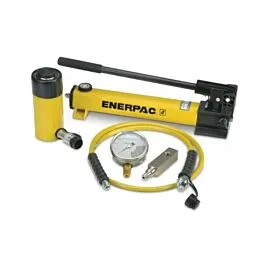 Conjunto de Cilindro Hidráulico e Bomba Manual Enerpac SCR-506H de 50 Toneladas