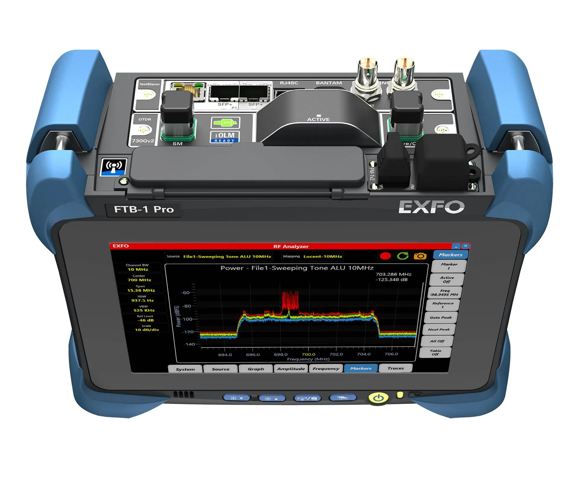 EXFO FTB-730GV2-SM8 Testador de Rede Portátil 10G