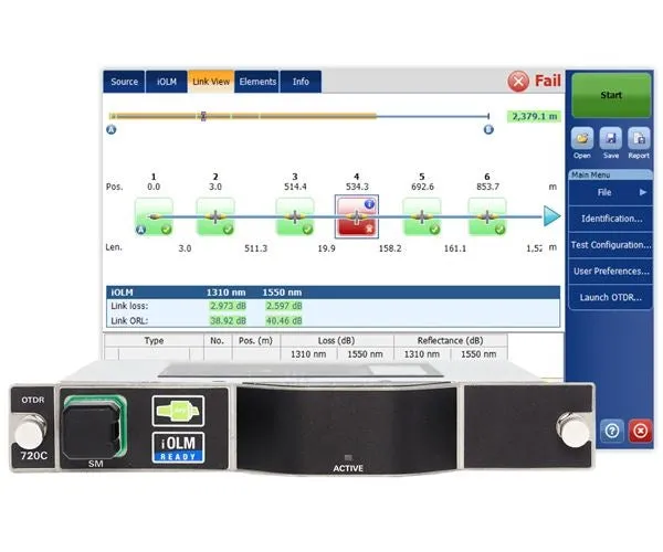 EXFO FTBx-720C OTDR Quádruplo