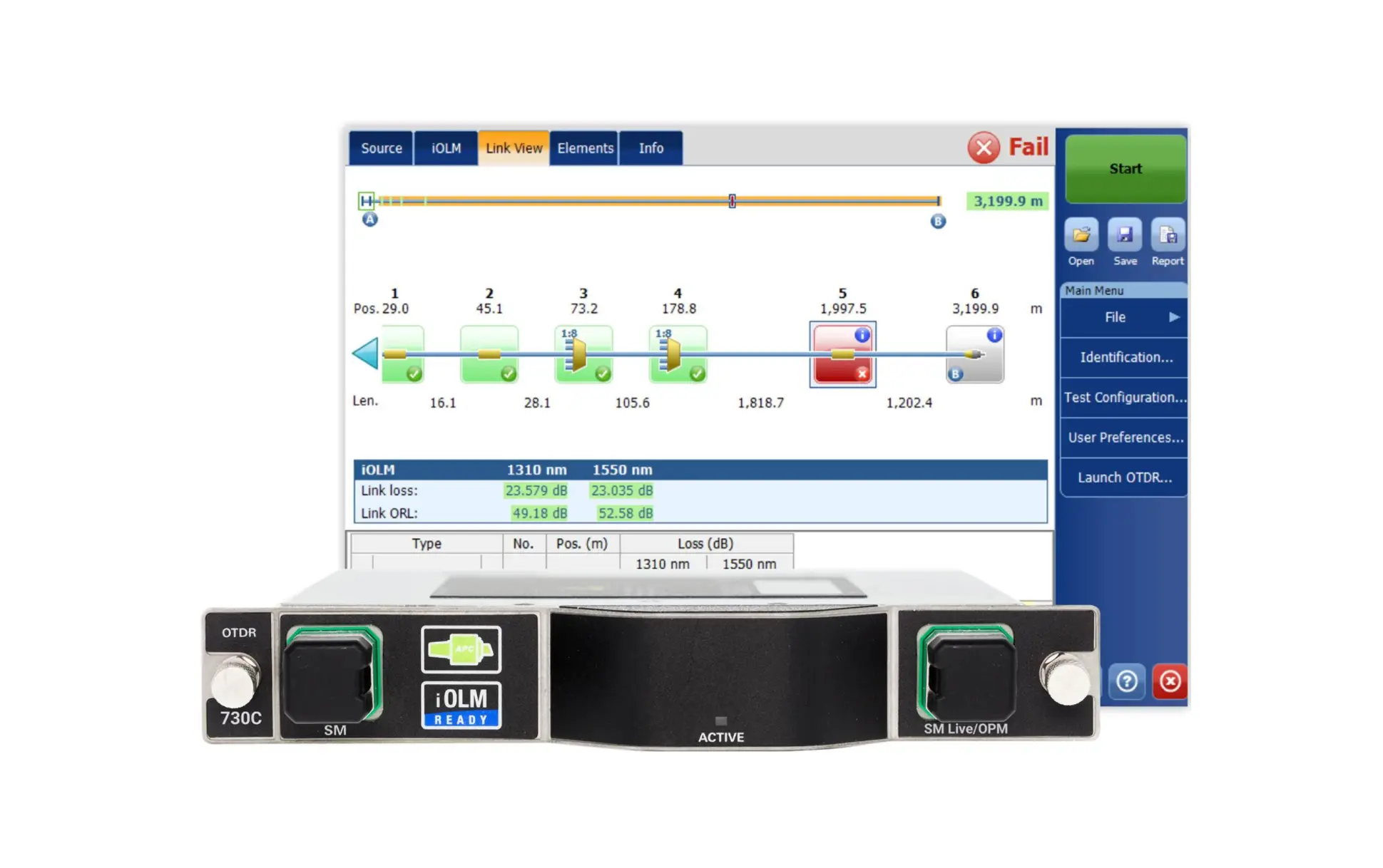 EXFO FTBx-730C-SM3-XX OTDR de PON