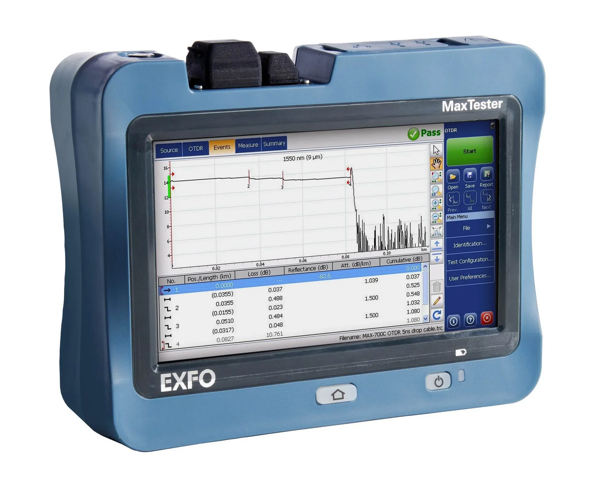 EXFO MAX-730D-SM8 OTDR