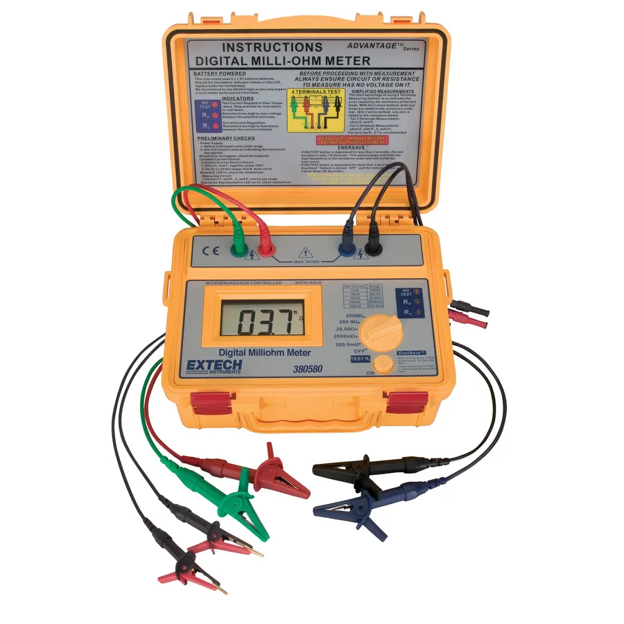 Medidor de Miliohm Extech 380580