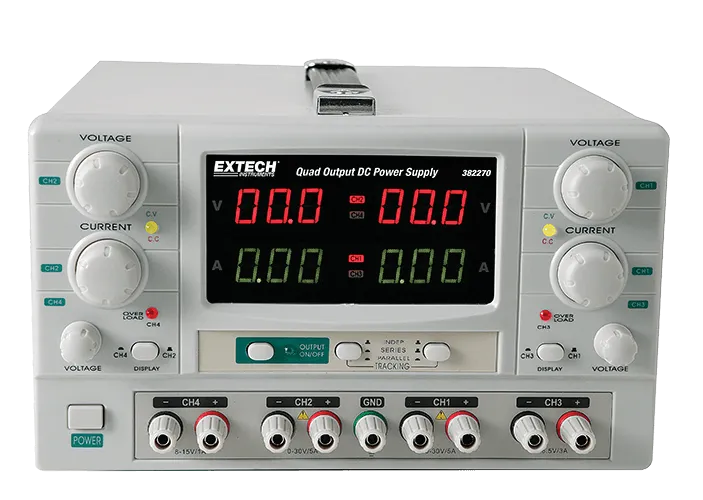 Fonte de Alimentação DC Quad Saída Extech 382270