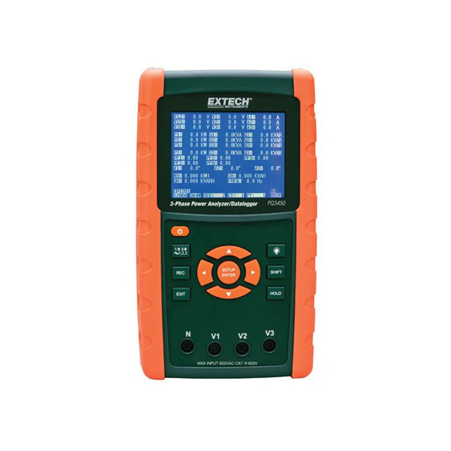 Extech PQ3450 Analisador de Potência/Registrador de Dados