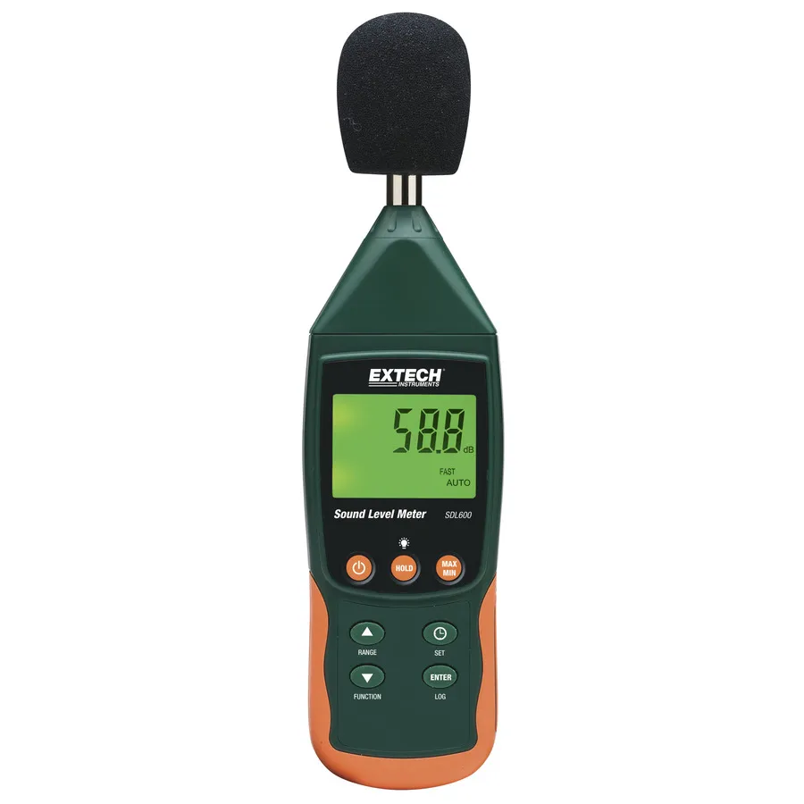 Medidor de Nível de Som de Alta Precisão Extech SDL600-NIST/Registrador de Dados