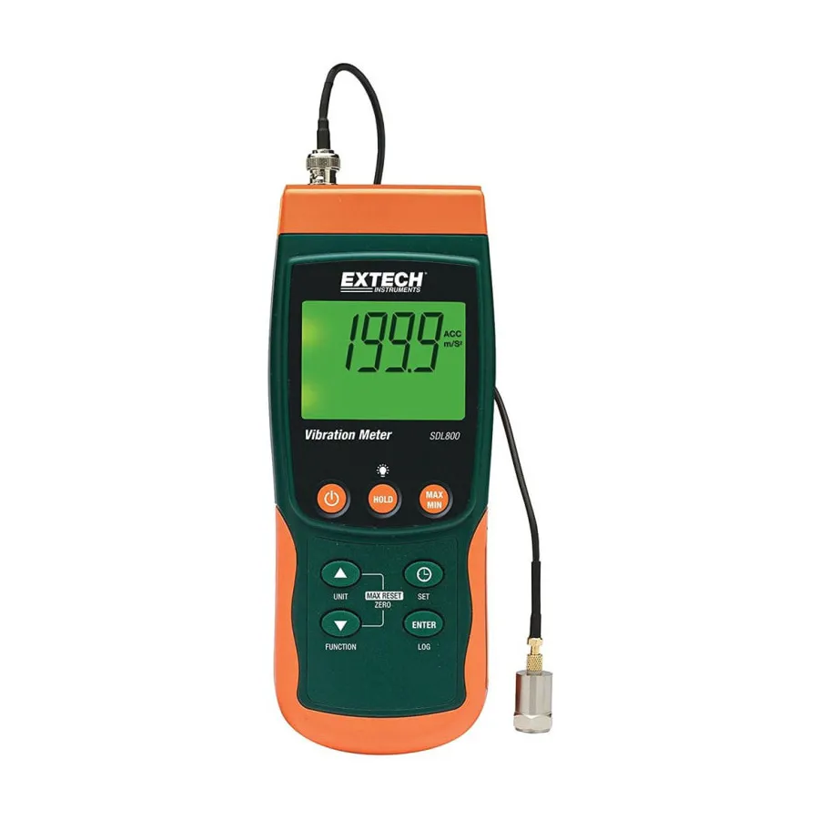 Medidor de Vibração Extech SDL800-NIST/Registrador de Dados