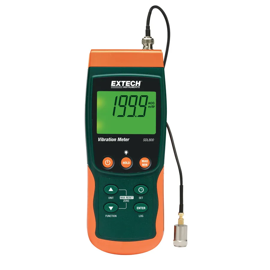Medidor de Vibração Extech SDL800/Registrador de Dados