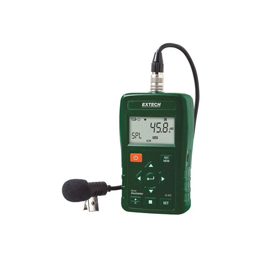 Dosímetro Pessoal de Ruído Extech SL400-NIST