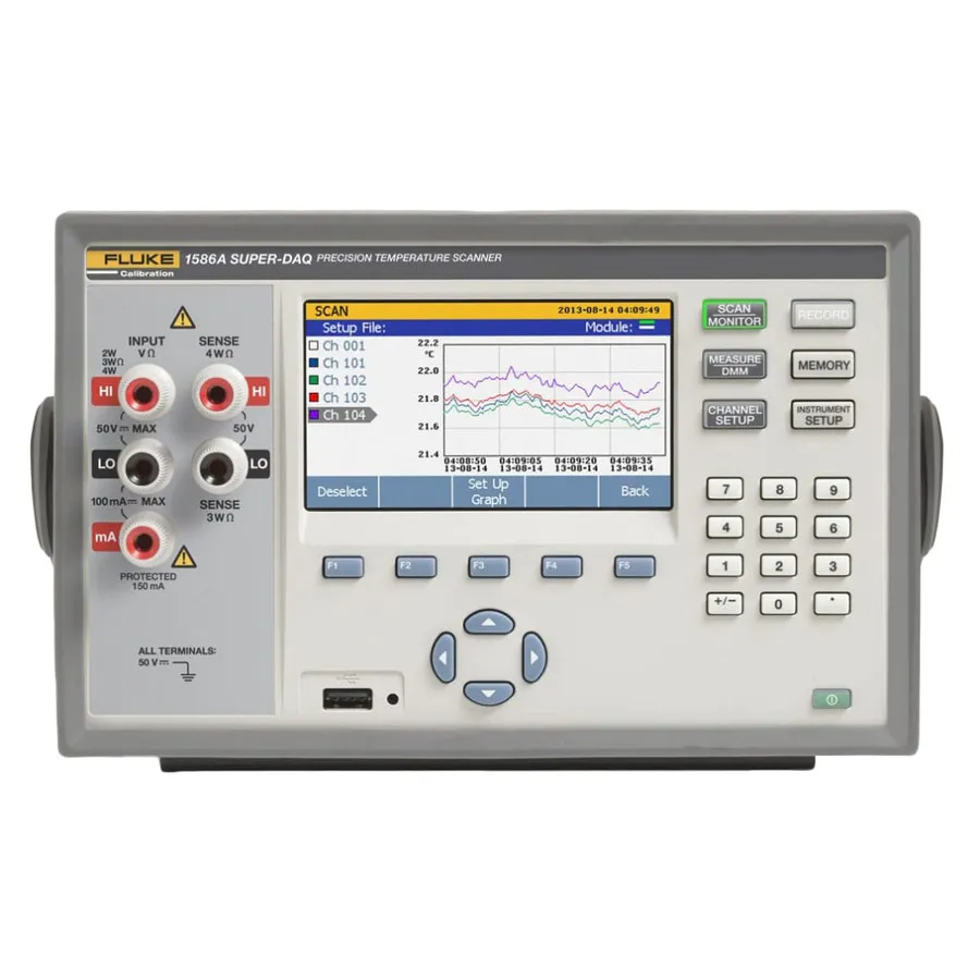 Fluke 1586A/1HC 120 Super-DAQ Escâner de Temperatura com Módulo de Alta Capacidade