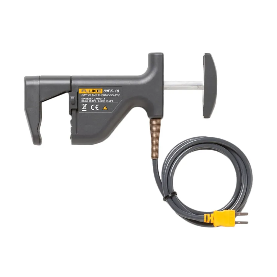 Fluke 80PK-10 Sonda de Termopar Tipo K com Pinça de Tubo