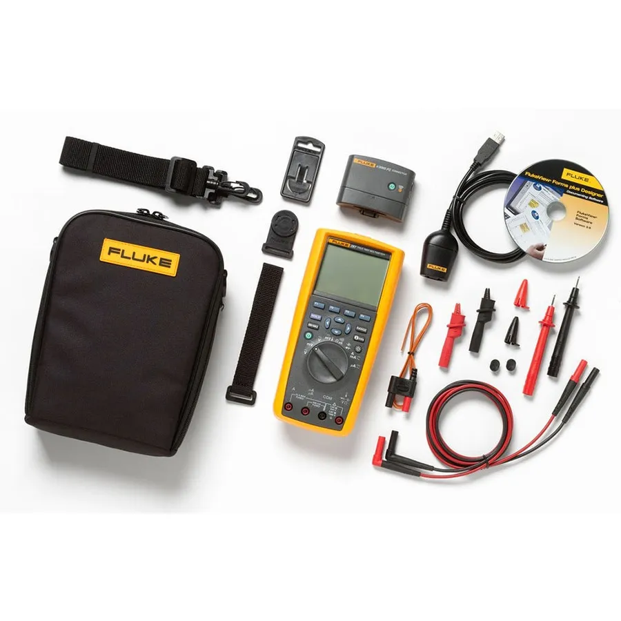 Kit Combo Multímetro de Registro de Eletrônica Fluke FLK-287