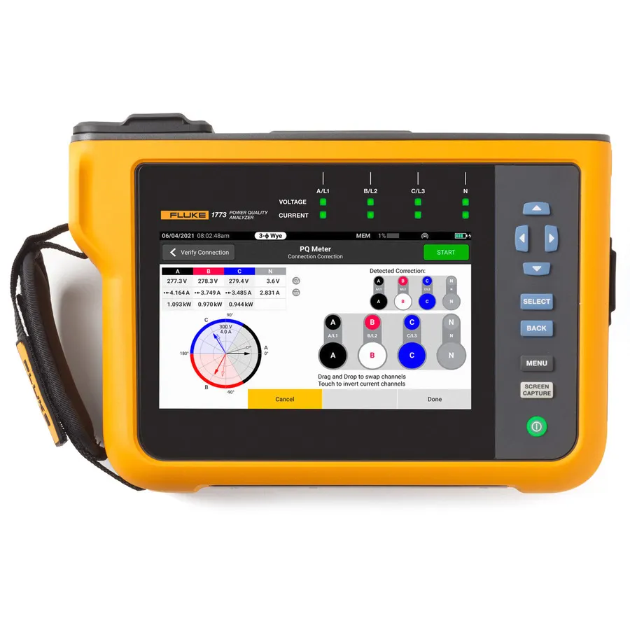 Analisador de Qualidade de Energia Fluke FLUKE-1773/BASIC