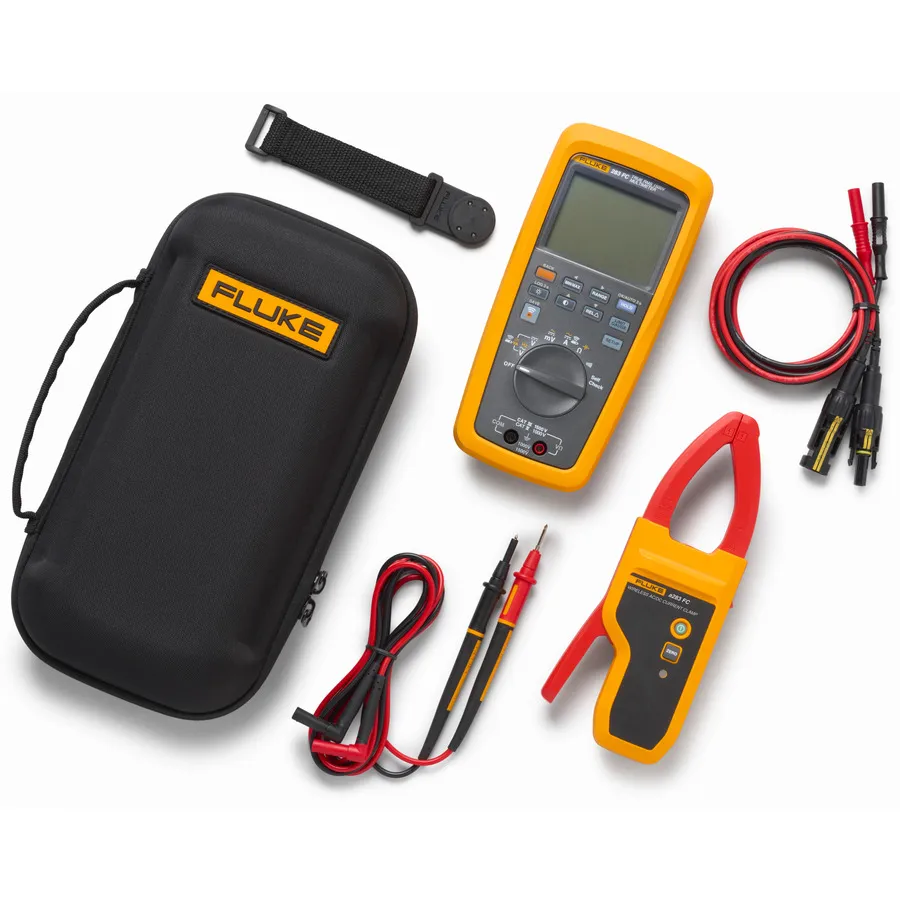 Kit Solar de Multímetro Digital Sem Fio Fluke FLUKE-283FC/PV