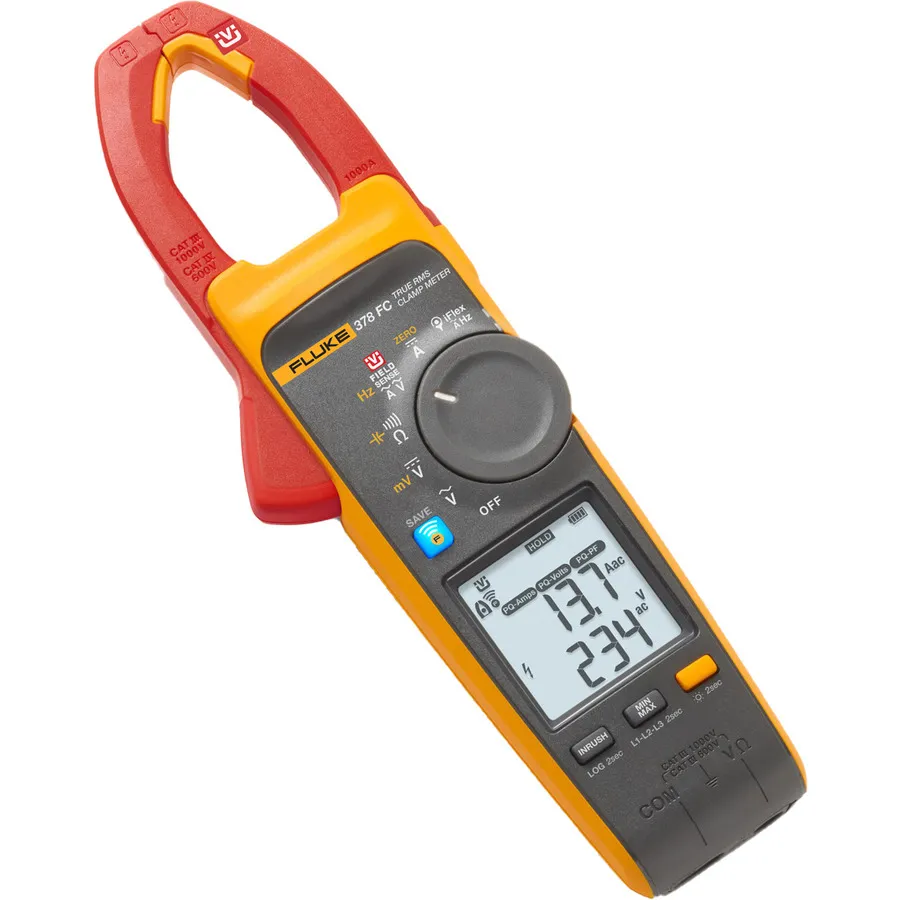 Fluke 378 FC Alicate Medidor AC/DC Verdadeiro-RMS com Sonda iFlex
