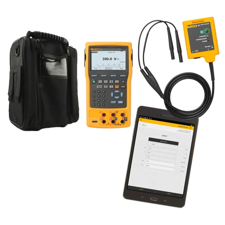 Pacote Fluke FLUKE-754/154 BU com Calibrador 754, Tablet e Modem HART