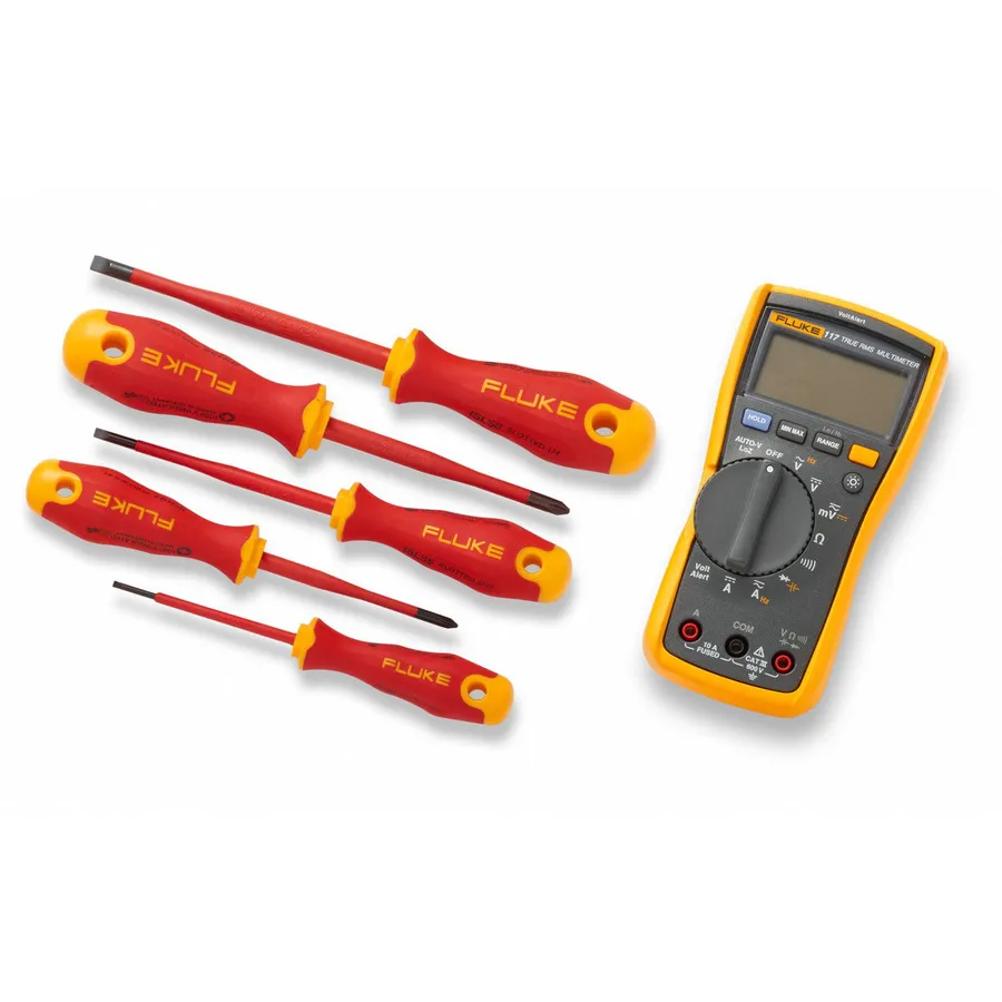 Kit Iniciante Fluke IB117K Multímetro Digital 117 e Ferramenta Manual
