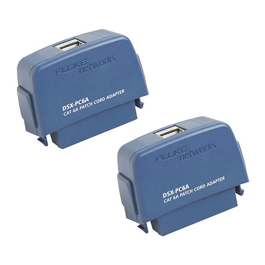 Fluke Networks DSX-PC6AS Conjunto de Adaptadores de Cordão de Patch Cat 6A