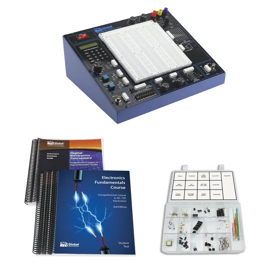Treinador Global Specialties PB-503ALAB com Currículo e Kit de Componentes