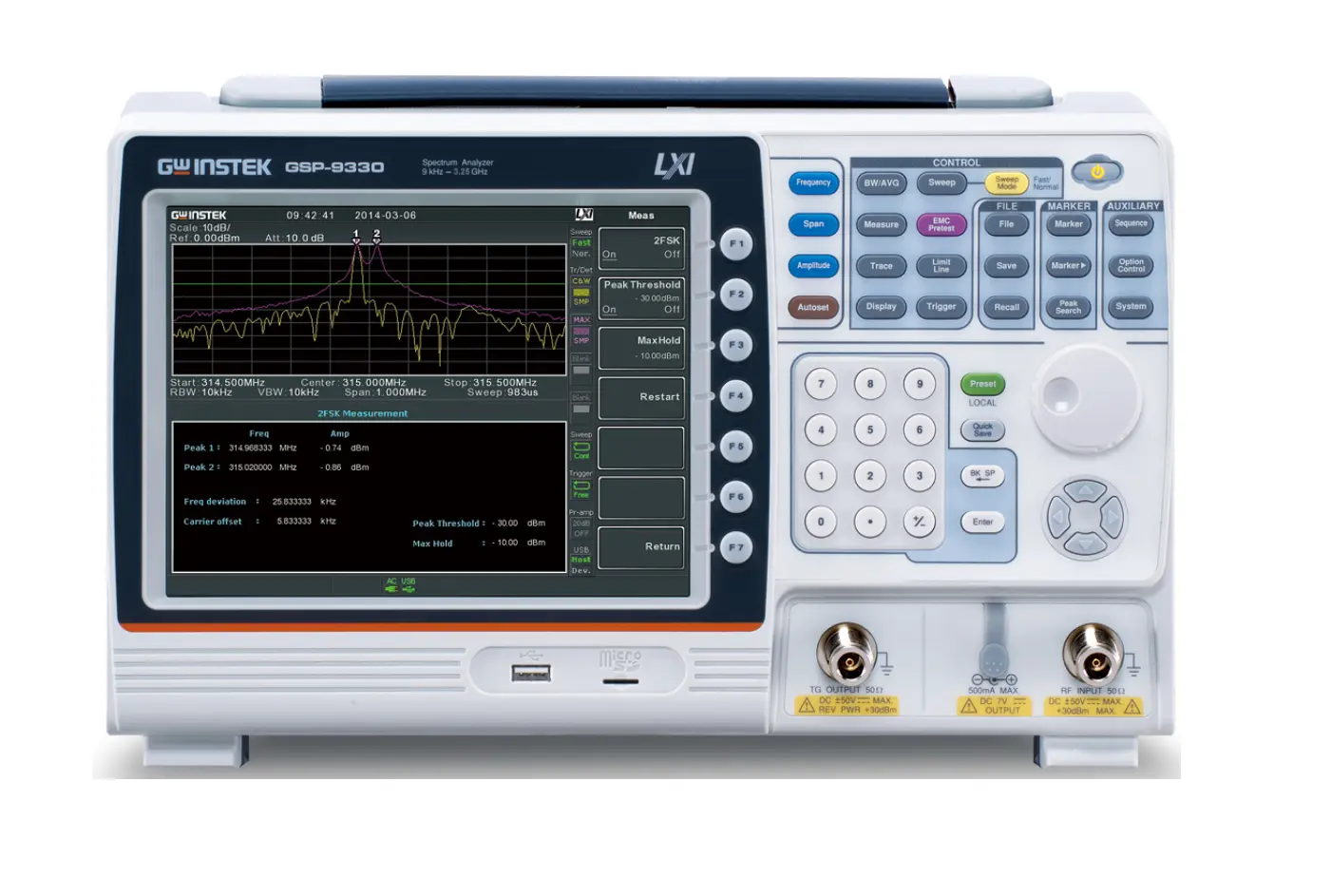 GW Instek GSP-9330 Analisador de Espectro