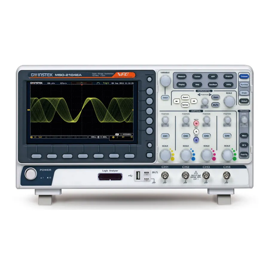 Osciloscópio de Sinal Misto GW Instek MSO-2104EA