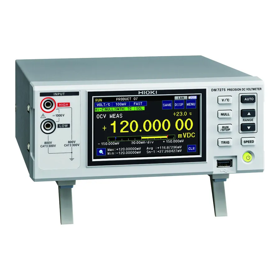 Voltímetro DC de Precisão Hioki DM7275-01