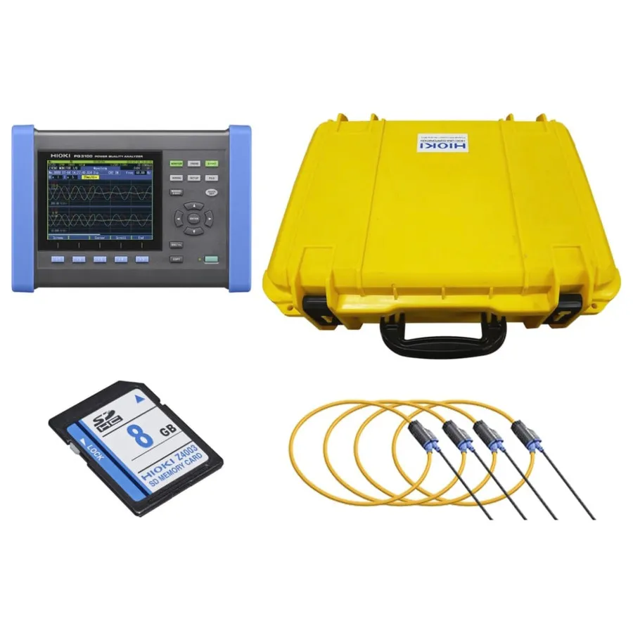 Analisador de Qualidade de Energia Hioki PQ3100-04/6000-7in