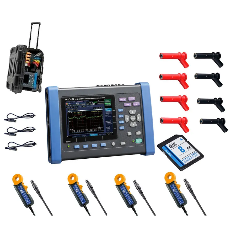 Hioki PQ3198/100 KIT Analisador de Qualidade de Energia