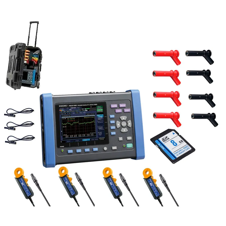 Hioki PQ3198/60 KIT Analisador de Qualidade de Energia
