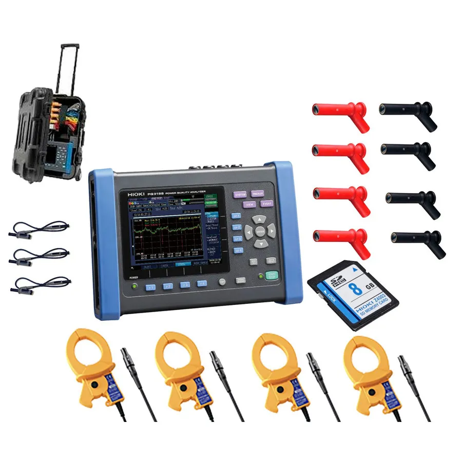 Hioki PQ3198/600 KIT Analisador de Qualidade de Energia