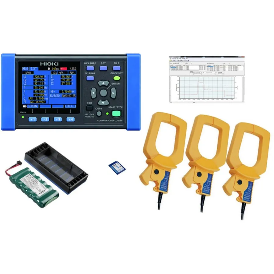 Kit Analisador de Demanda de Potência Hioki PW3360-21/1000Pro