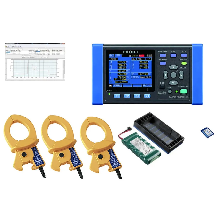 Kit Analisador de Potência Hioki PW3360-21/500Pro