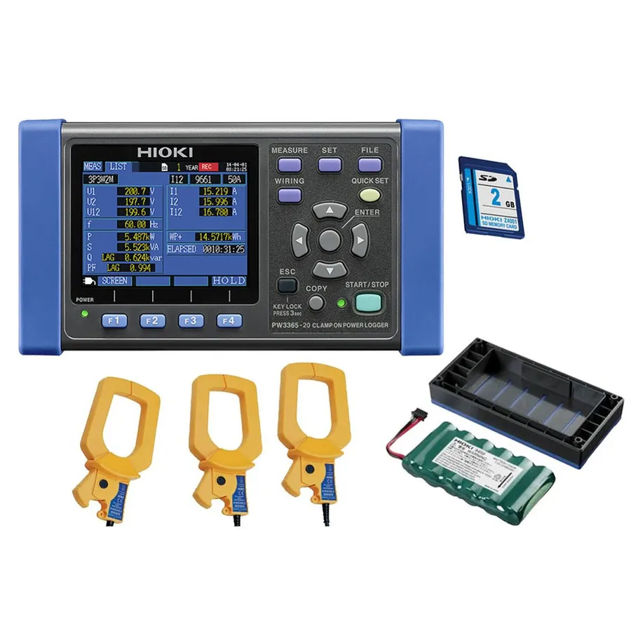 Kit Logger de Potência Hioki PW3365-20/1000Pro