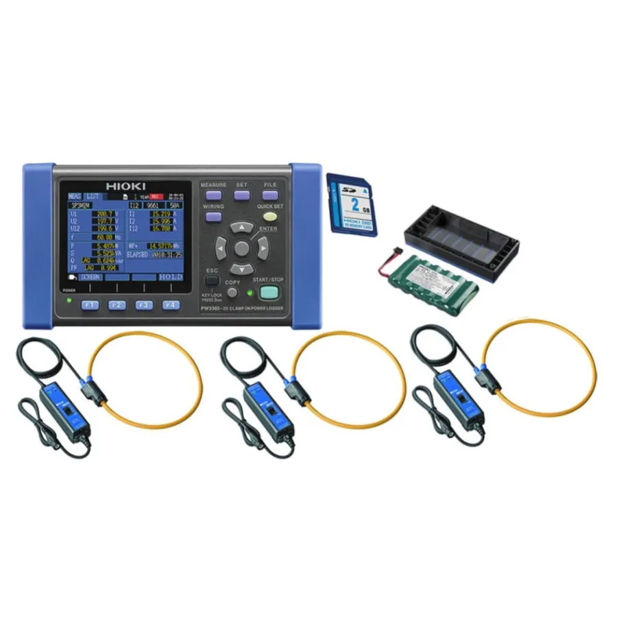 Registrador de Potência Hioki PW3365-20/5000Pro-7in KIT