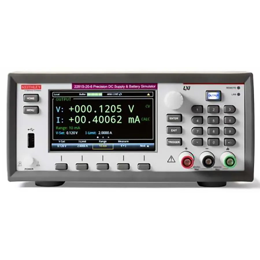 Fonte de Alimentação DC e Simulador de Bateria Keithley 2281S-20-6
