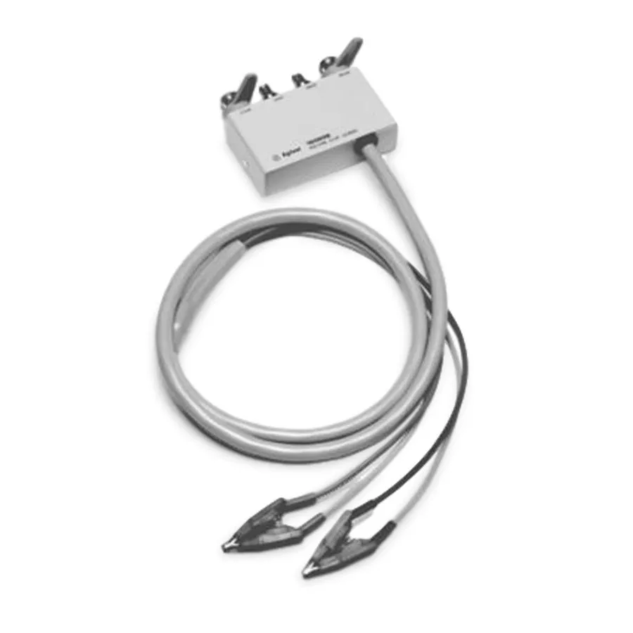 Fixture de Teste Keysight 16089B/C20 com Cabos de Grampo Kelvin